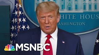 Trump Touts Stock Market Numbers After Dow Hits 30000 Amid Vaccine Transition News  MSNBC [upl. by Ludlow]