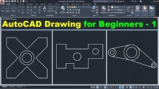 AutoCAD Drawing Tutorial for Beginners  1 [upl. by Nedak727]