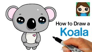 How to Draw a Koala Super Easy and Cute [upl. by Nahn524]