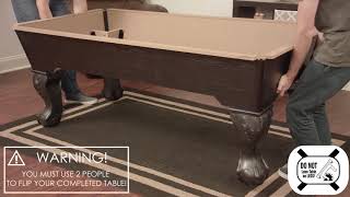 Maserton BIlliard Table Assembly Video [upl. by Charron]