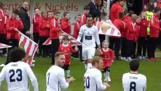 Louis Tomlinson amp James Coppinger entrance  Doncaster Rovers Legends Game 190415 [upl. by Heidi397]