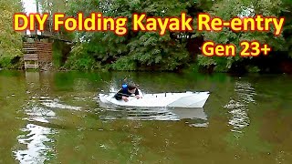 DIY Coroplast Folding Kayak ReEntry [upl. by Saraiya832]