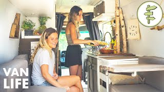 VAN LIFE TOUR  Living FullTime in a Beautiful Tiny Home Conversion [upl. by Skutchan]