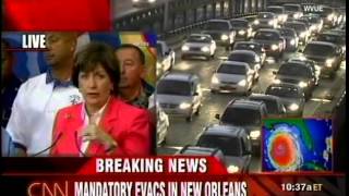 Hurricane Katrina Coverage Evacuation Ordered 8282005  CNN [upl. by Ennove]