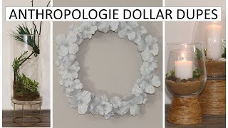 HIGH END DUPES  ANTHROPOLOGIE  Dollar Tree Dupes 2024 [upl. by Otis]