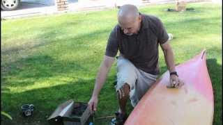 How to repair scratches in plastic kayaks using ordinary tarp  by Neptunes Rangers Tony Johnson [upl. by Bordiuk]