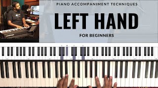 4 Left Hand Piano CHORD PATTERNS for Beginners [upl. by Avert451]