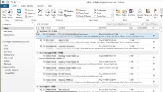 Microsoft Outlook  Sorting Email [upl. by Ahsea]