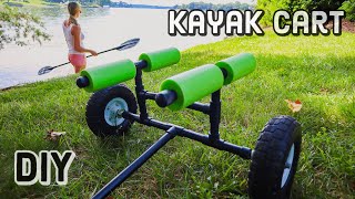 How to Make a Kayak Cart out of PVC  CHEAP [upl. by Doloritas616]