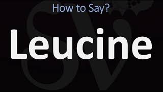 How to Pronounce Leucine CORRECTLY [upl. by Agnot]