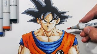 How To Draw Goku  Step By Step Tutorial [upl. by Niffirg]