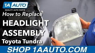 How to Replace Headlight Assembly on a 0006 Toyota Tundra [upl. by Cock713]