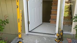 Jeld Wen Front Door Installation  Really crappy products and craftsmanship PART 1 [upl. by Nichole437]