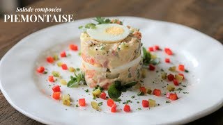 How To Make a Piémontaise Potato Salad using a food stacker ring [upl. by Zuliram]