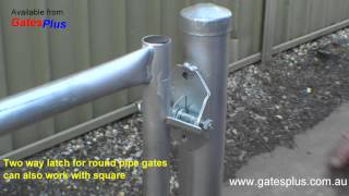 Gate Latch 2 way for round pipe and square [upl. by Dietz65]