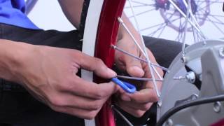 How to Tighten Your Bicycle Spokes [upl. by Ailime]