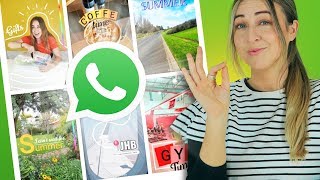 WhatsApp Status  10 Creative Ideas  Using ONLY The App [upl. by Yelha191]