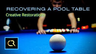 How to Recover a Pool Table START TO FINISH [upl. by Oahc500]