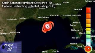 The track of Hurricane Katrina [upl. by Anyela883]