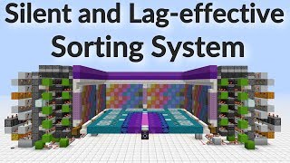 Minecraft Silent Lageffective MultiItem Sorting System [upl. by Boland]