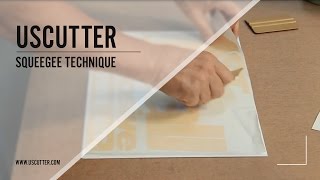 Squeegee Technique for Vinyl Application [upl. by Lathrope693]