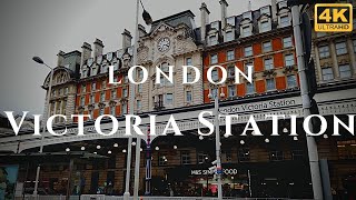 London Victoria Station Walk Through England 4K [upl. by Aramat]