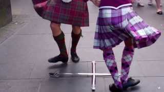 Scottish Sword Dance Royal Mile Edinburgh Scotland [upl. by Eiveneg]