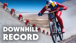 Max Stöckl Sets WORLD RECORD Fastest MTB Downhill Speed 167KPH [upl. by Mieka]