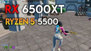 Fortnite  RX 6500 XT  Ryzen 5 5500 [upl. by Asyal]