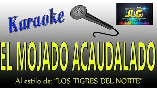 EL MOJADO ACAUDALADO Karaoke JLG Los Tigres del Norte [upl. by Anippesuig699]