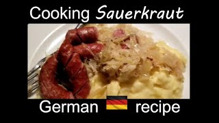 Cooked SAUERKRAUT  Delicious easy GERMAN recipe [upl. by Enaenaj]