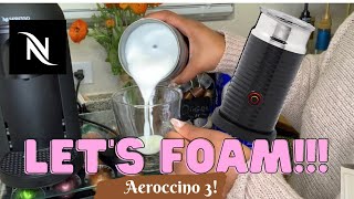 How To Foam Milk With Aeroccino 3 Make Coffee With Foam Tips amp Tricks  Easy Foamed Latte Recipe [upl. by Selby387]