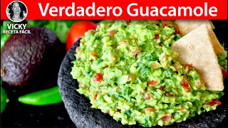 Verdadero Guacamole 🥑 VickyRecetaFacil [upl. by Stickney630]