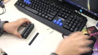 How to use MSR100 to read the magnetic cards data [upl. by Nolat]