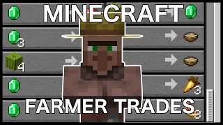 Minecraft Farmer Trades Explained [upl. by Ahsimak]