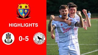 Caerleon 05 Cwmbrân Town  Gwent FA Senior cup  Quarter final highlights [upl. by Christmann]