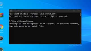 Fixed  ffmpeg is not recognised as an internal or external command operable program or batch file [upl. by Milon]