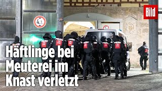 Gefängnismeuterei Polizei stürmt Knast in Thüringen  JVA Untermaßfeld [upl. by Noda]