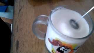 Aerolatte Review Frothing Cold Milk In Under 1 Minute [upl. by Anaytat]