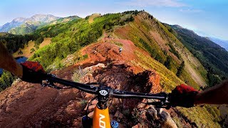 I wasn’t ready for Red Death  Mountain Biking the Wasatch Crest near Salt Lake City Utah [upl. by Keverian]