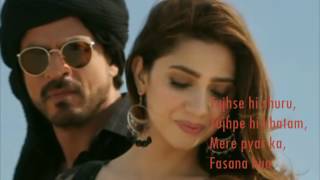 Zaalima  Raees  VIDEO LYRICS  Shah Rukh Khan amp Mahira Khan [upl. by Azer770]