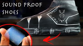 Sound Proof Black Panther Shoes Made From Aerogel  Retractable Nanotech quotSneakersquot [upl. by Evvie]